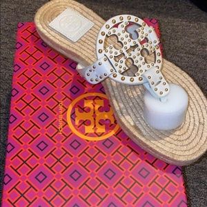 Tory Burch Miller Studded Espadrille Sandals